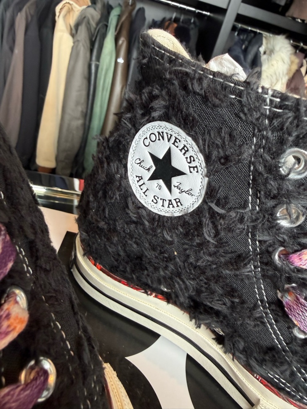 Limited Edition Converse x Isabel Marant Chuck 70 Raven Internal Wedge High Top - Picture 4 of 8
